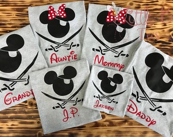Pirate Party Shirts | Disney Pirate Shirts | Matching Shirts | Pirate Shirts | Disney Cruise | Cruise Shirts