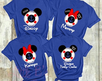 Customizable Disney Cruise Family Shirts | Matching Mouse Vacation Tees