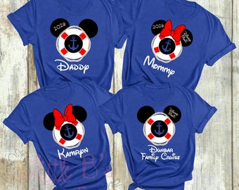 Disney Cruise Shirt | Matching Family Tees | Disney Cruise Vacation Outfit | Nautical Mickey Shirt | Personalized Disney Cruise Apparel