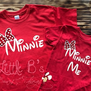 Disney Shirts | Minnie and Minnie Me Shirts | Mom and daughter Shirts | Mom and daughter | Matching Mother Daughter Shirts | Minnie Mouse