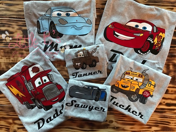 met tijd Seraph Slovenië Disney Cars Shirt Cars Family Shirts Cars Birthday Shirt - Etsy