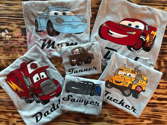 met tijd Seraph Slovenië Disney Cars Shirt Cars Family Shirts Cars Birthday Shirt - Etsy