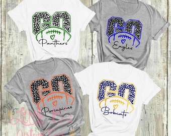 Custom Leopard Print Team Spirit Shirt | School Mascot