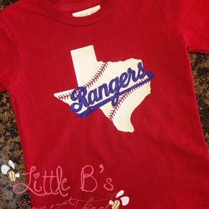 Texas Rangers Shirt Texas Baseball Texas Rangers Glitter Texas Rangers Baseball Texas image 2