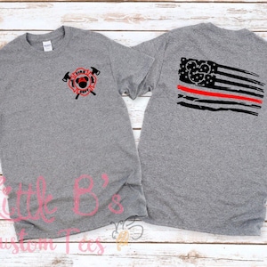 Fire Fighter Shirt | Disney First Responder Shirt | Thin Red Line Vacation Shirt | Police Vacation Shirt | Fire Fighter Shirt