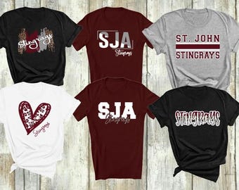 School Team Shirt | School Mascot | SJA Stingrays