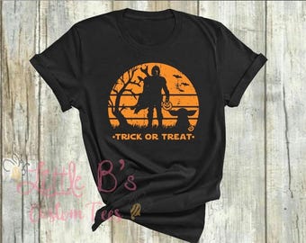 Disney Halloween | Star Wars | Mandalorian Shirt | Halloween Shirt | Disney Shirt | Trick or Treat | Star Wars Halloween | Halloween