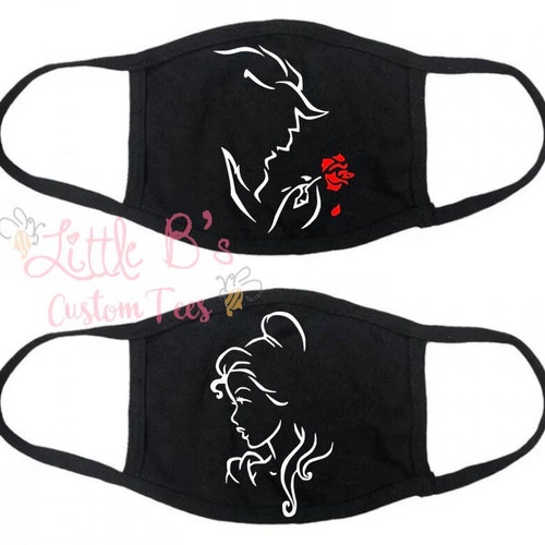 Disney Theme Face Mask Disney Mask Face Cover Cotton Etsy