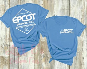 EPCOT Brewing Company Shirt • Disney EPCOT Tee • Monorail & Spaceship Earth Shirt • EPCOT Beer • Disney Beer Shirt
