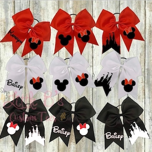 Custom Bow | Vacation Cheer Bow | Magic Kingdom Bow | Disney World Bow | Disneyland Bow | Personalized Bow
