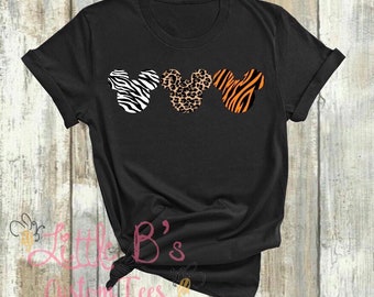 Disney Animal Print Shirt | Animal Kingdom Shirt | Disney Safari Shirt | Disney World | Disney Shirt | Leopard Mickey