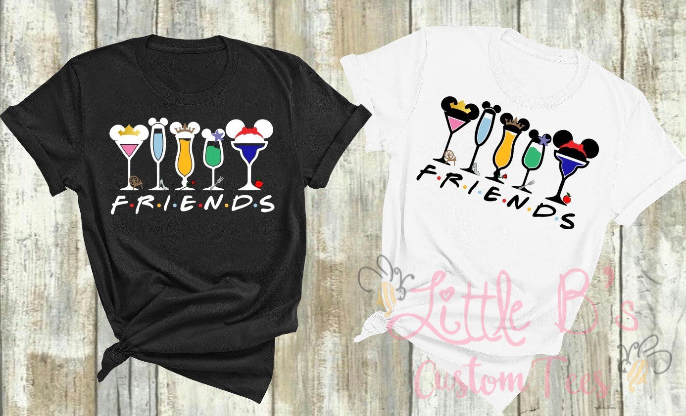 Friends disney shirts sales