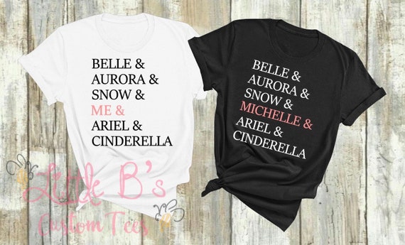 Disney princess sales shirts etsy