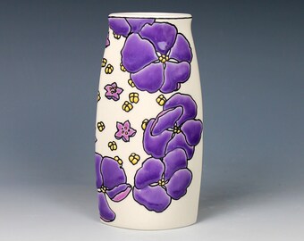 Purple Hydrangea Vase