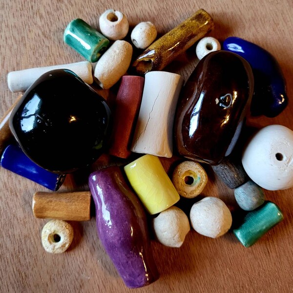 Large Ceramic Beads Etsy
