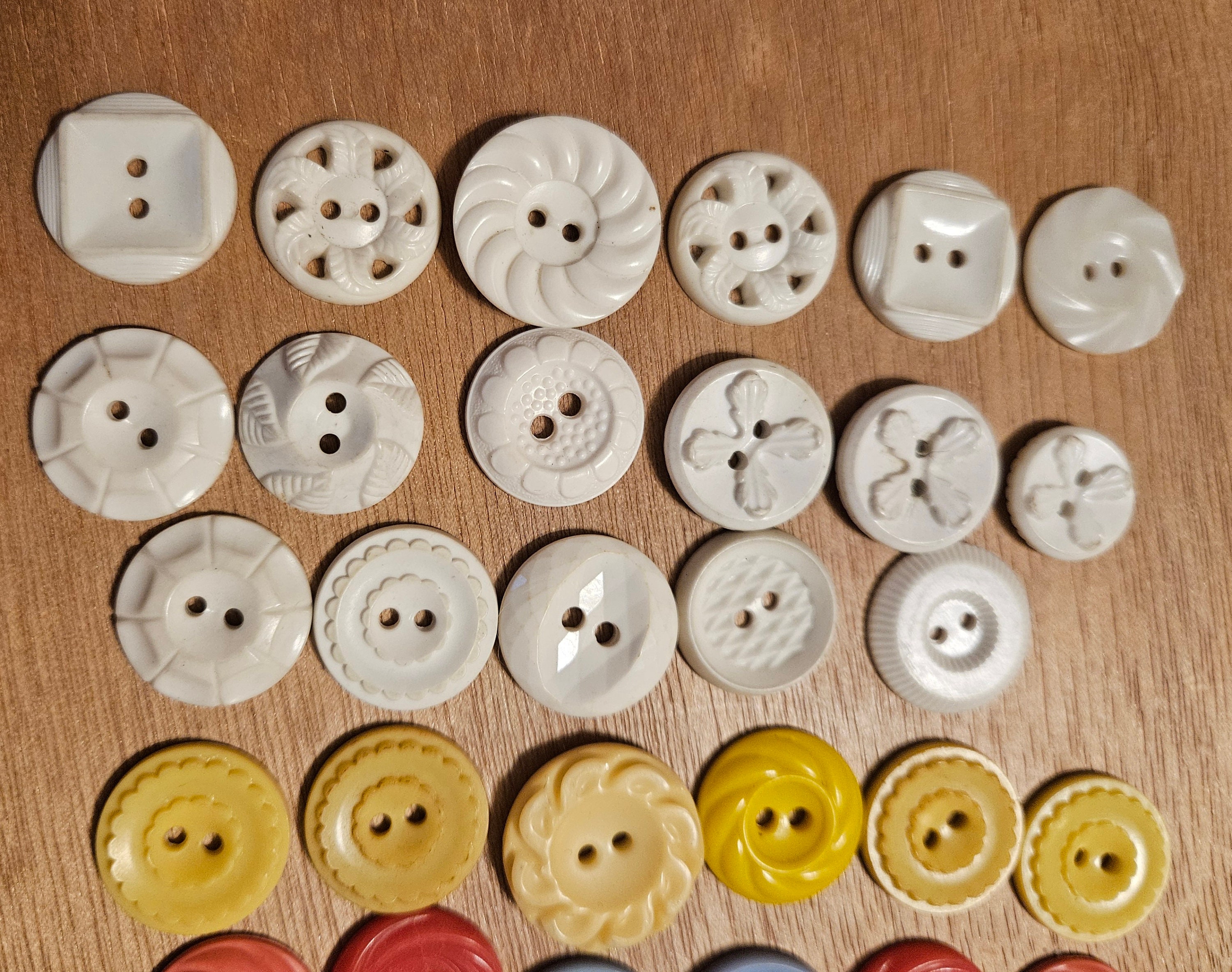 Lot De 12 Boutons Vintage Gris-vert - Diamètre 1,8 Cm - Réf 6105 - Occasion