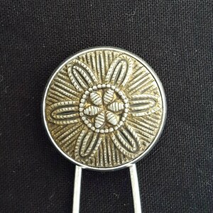 Vintage Inspired Oversized Accessory Pin/Scarf Pin/Blanket Pin/Vintage Button