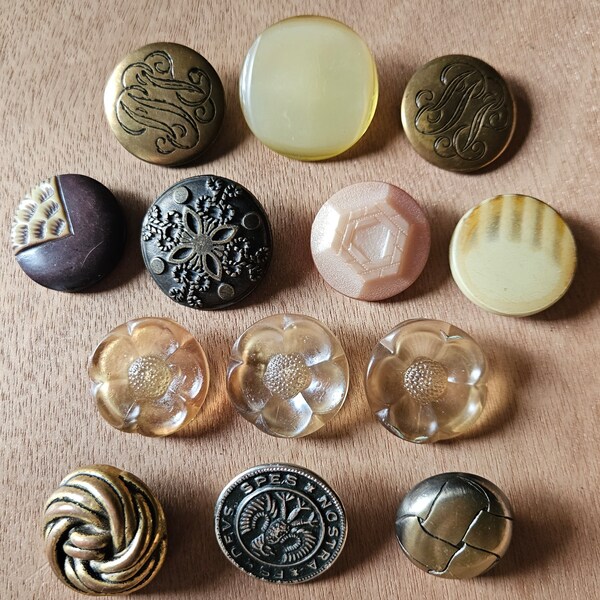 Vintage Coat Buttons Etsy