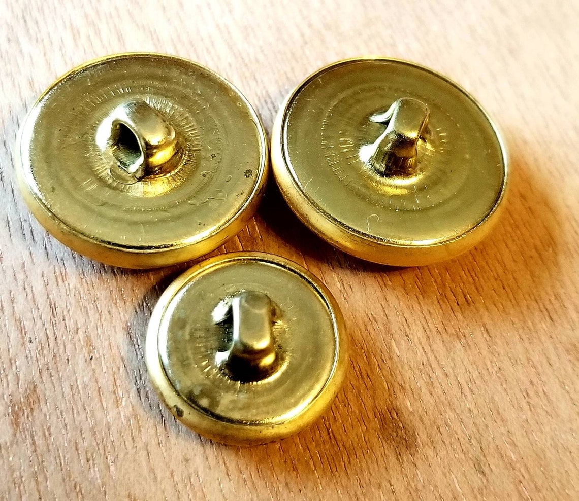 Vintage Buttons/Vintage Uniform Buttons/Vintage Metal Etsy