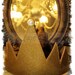 KUiS eXcLuSiVe Snow White EVIL QUEEN Inspired Teen/Adult Gold CROWN w/Pearl-Smooth Sparkle Glitter Vinyl Tiara-Magic Mirror-Cosplay-Costume 