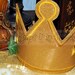 Snow White EVIL QUEEN Inspired 'Teen/Adult' CROWN #3 Smooth Gold Sparkle Glitter Vinyl -Magic Mirror-Cosplay-Costume-Villain-Witch-Old Hag 