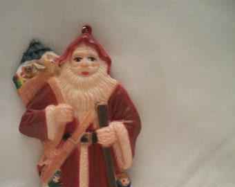 Vintage Santa Claus Christmas Ornament Old World Retro Holiday Home Decor