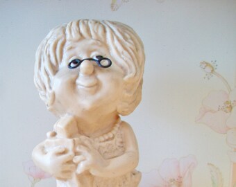 Vintage Russ Berries Sillisculpt Figurine Grandma You're The Greatest Retro Kitsch Grandparent's Day Gift for Her alexlittlethings.etsy.com