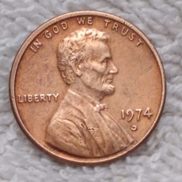 1974 Error Abraham Lincoln Memorial Cent Penny American Coin American Cent  www.etsy.com/shop/ALEXLITTLETHINGS