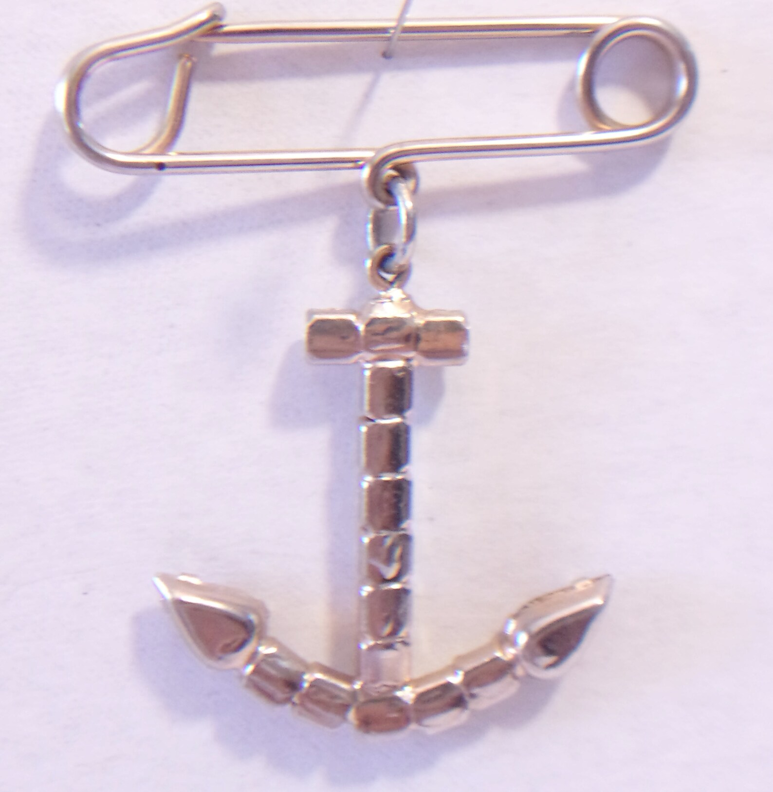 Vintage Rhinestone Anchor Pin Nautical Jewelry Sailor Fashion Etsy