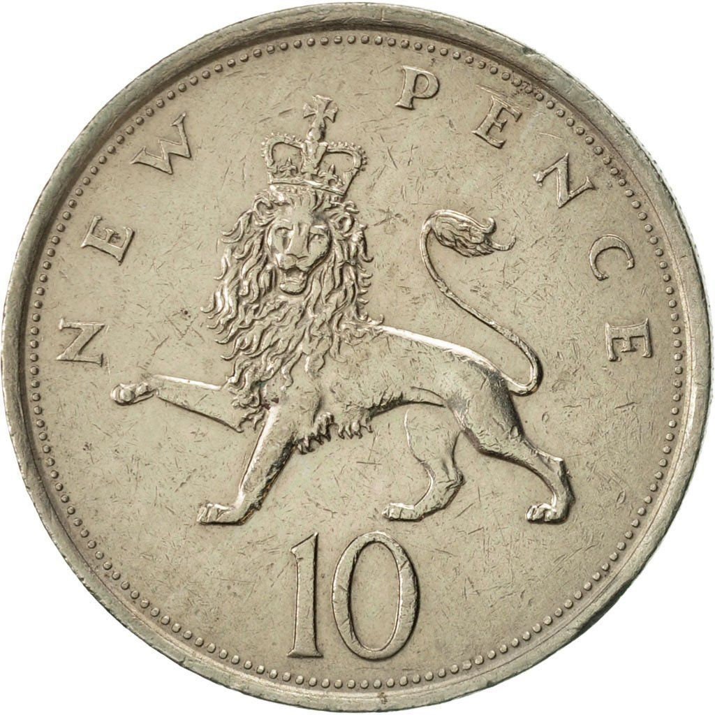 1979 Great Britain Elizabeth II 10 New Pence Crown Lyon English Money 1979-great-britain-elizabeth-ii-10-new-pence-crown-lyon-english-money
