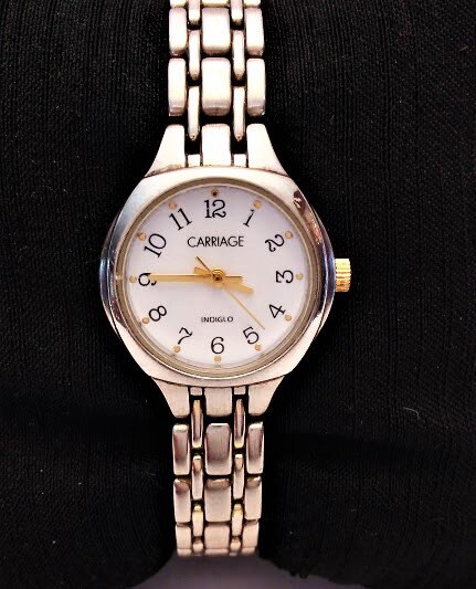 Carriage indiglo ladies watch sale