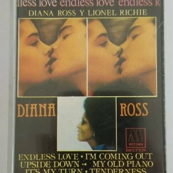 Diana Ross Endless Love Cassette Tape 1981 Belter (Spanish From Spain) Import 3-47.165 Upside Down I'm Coming Out alexlittlethings.etsy.com