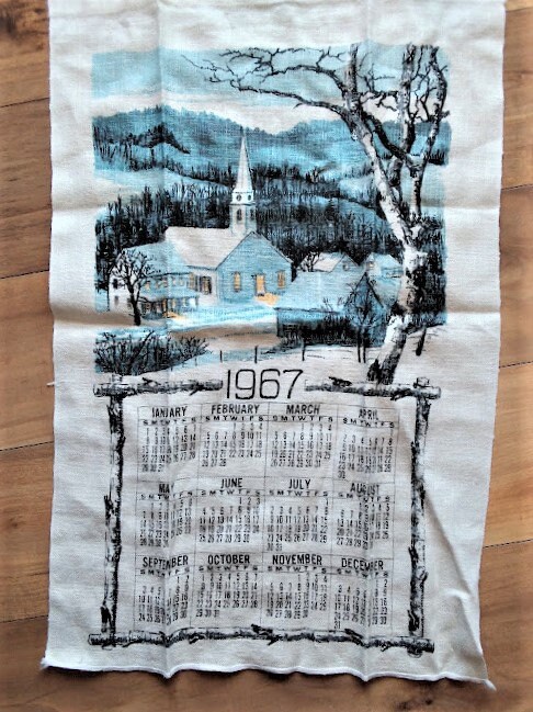 Vintage 1967 Calendar Kitchen Tea Towel Church in Winter Small Country  Church Scene 26 X 15 1/2 Gift for Her Mom Alexlittlethings.etsy.com - Etsy