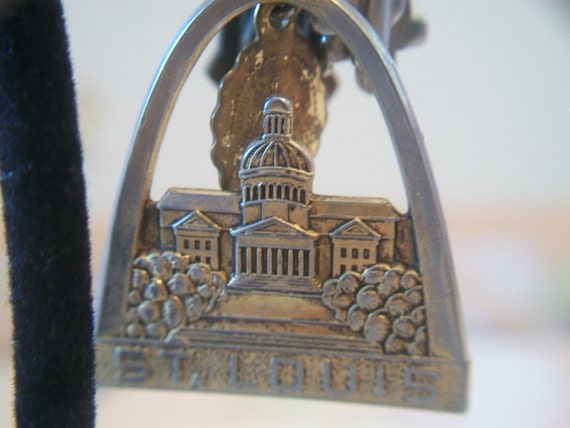Vintage St Louis Key Chain with Keys Unisex Souvenir Collectible