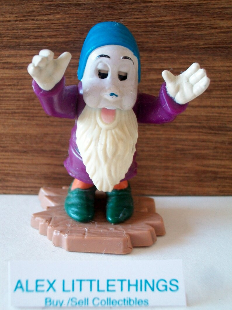 Disney Snow White Dwarf Toy Vintage Character Figurine Sleepy | Etsy