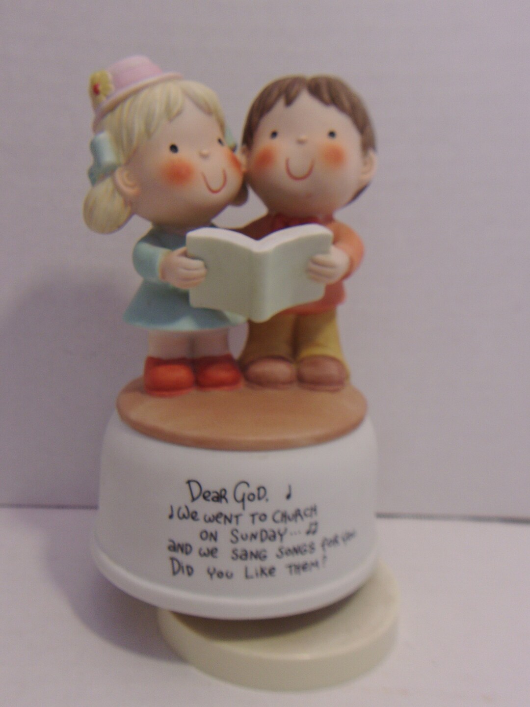 Vintage dear god kids music box enesco 1982 qu amigo tenemos en jes s