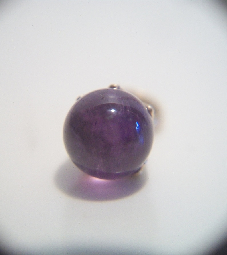 Vintage Purple Bead Charm Gold Tone Crown Beaded Costume Jewelry