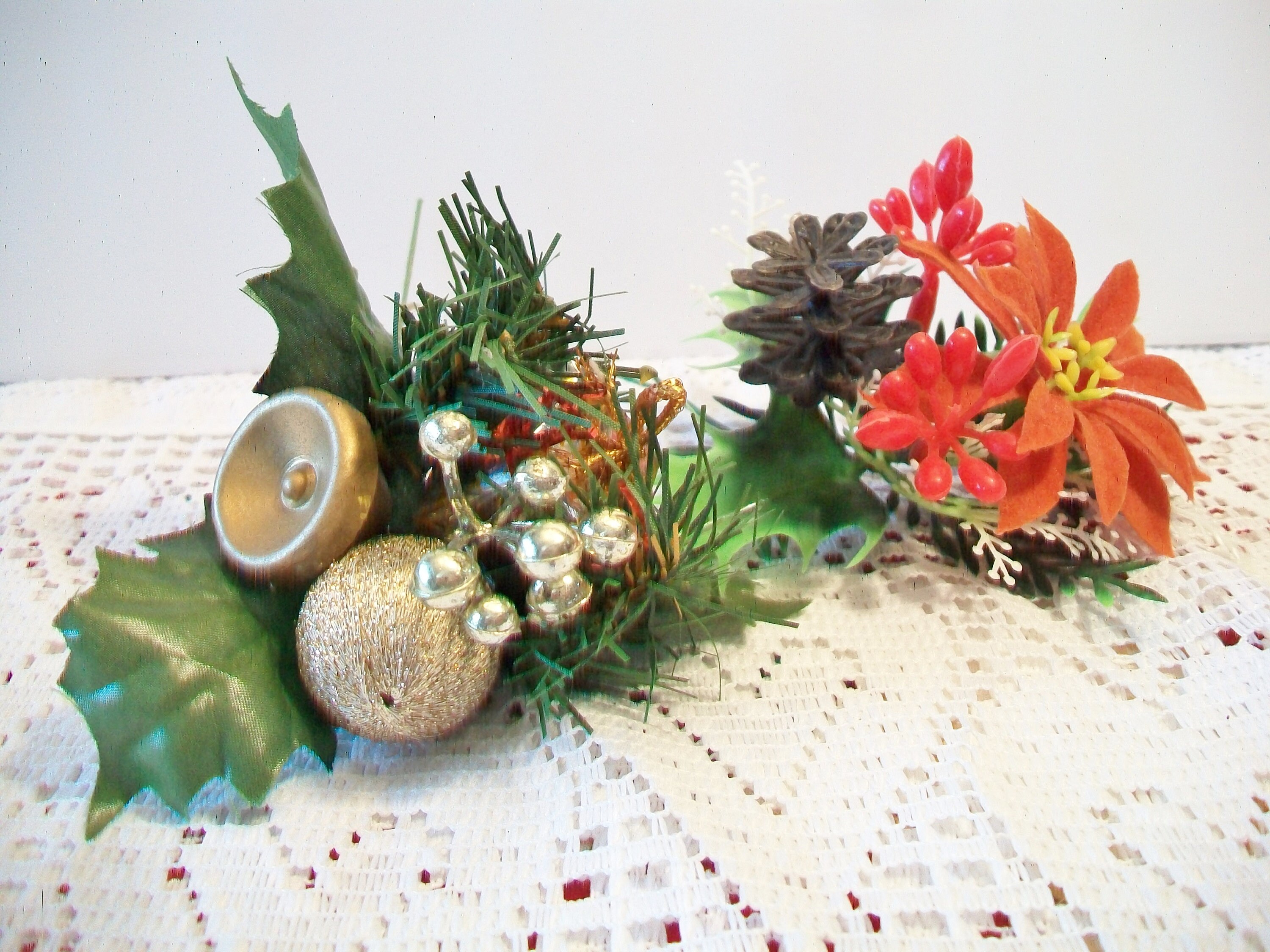 Vintage Christmas Plant Picks Retro Holiday Crafts Home Decor Etsy