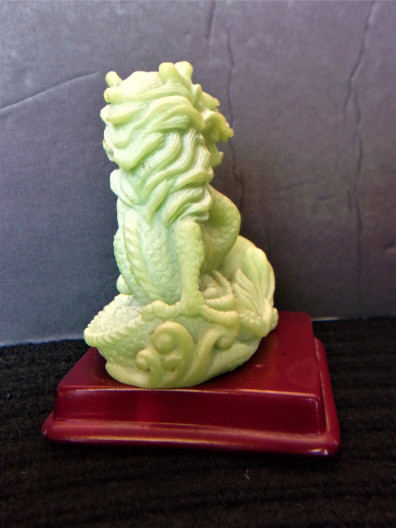 Green Dragon Figurine Feng Shui Figure Asian Home Decor Sculpture Figurines Safarni Org