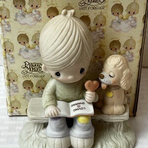Vintage 1979 Enesco Precious Moments Figurine Loving Is Etsy Vintage 1979 Enesco Precious Moments Figurine Loving Is Etsy