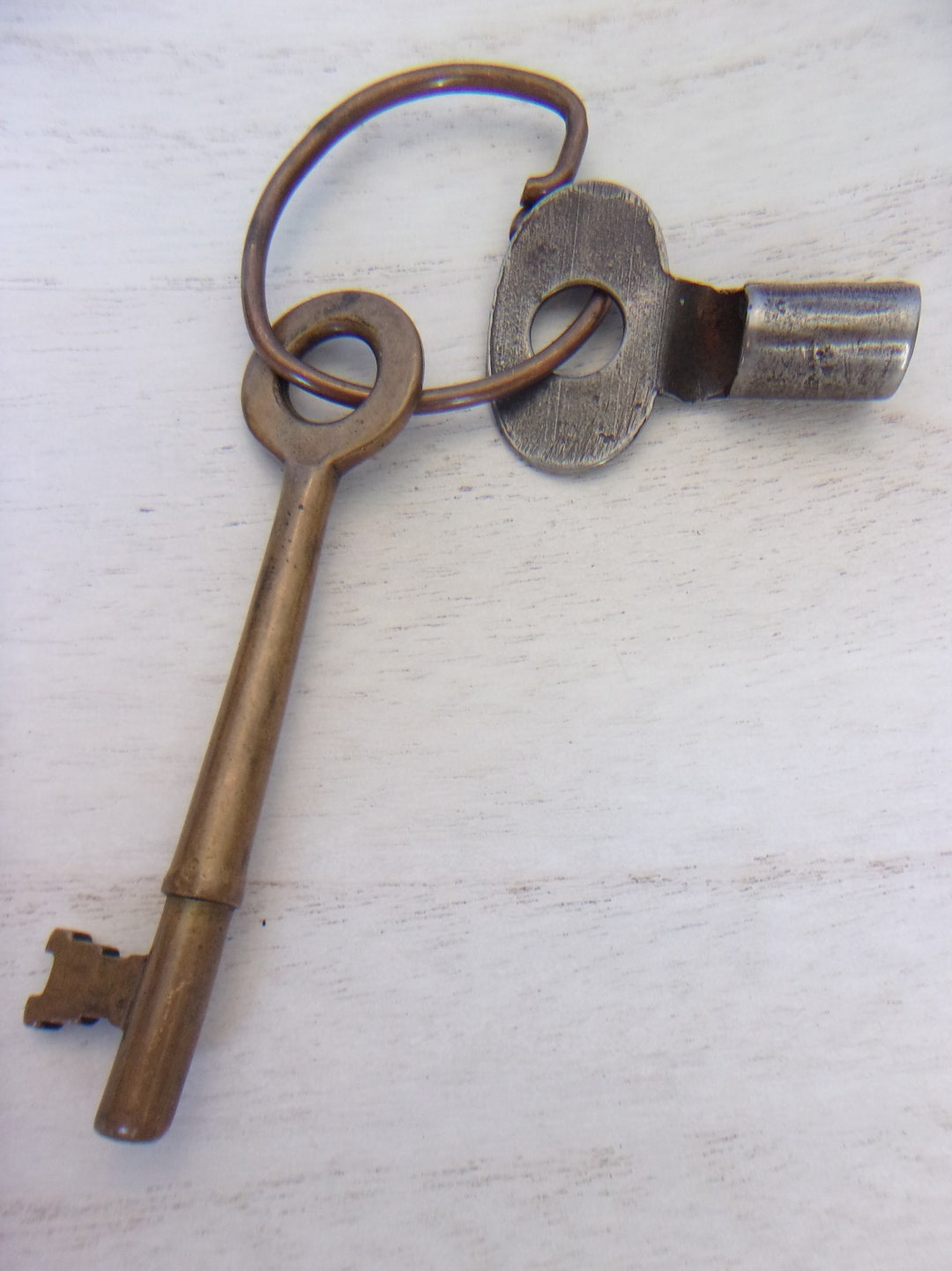 Vintage Skeleton Key Old Hardware Fireplace Key Valve Rustic Etsy
