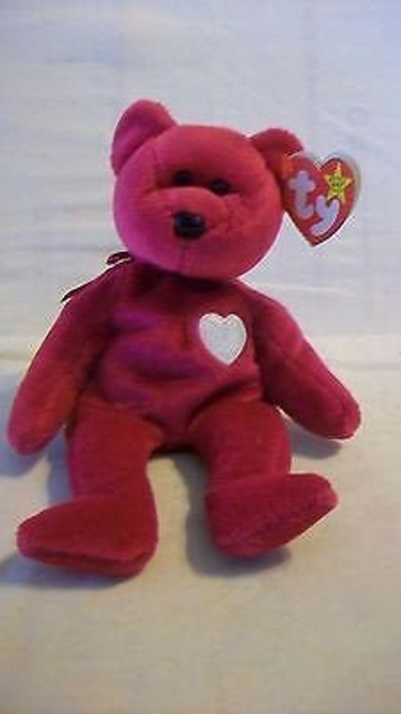 Ty Beanie Babies Valentina Bear DOB February 14 1998 Error Etsy