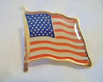 American Flag Lapel Pin Patriotic Unisex Jewelry Memorial Day Fourth of July