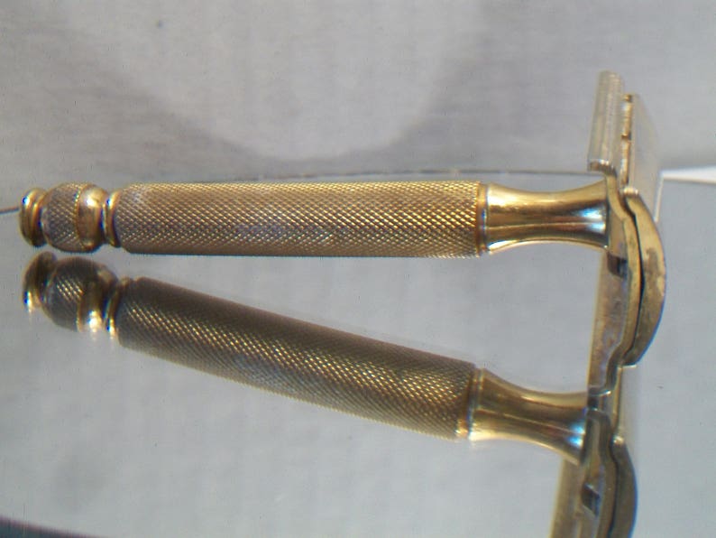 Vintage Gillette Gold Metal Razor Retro Men's Shaving - Etsy