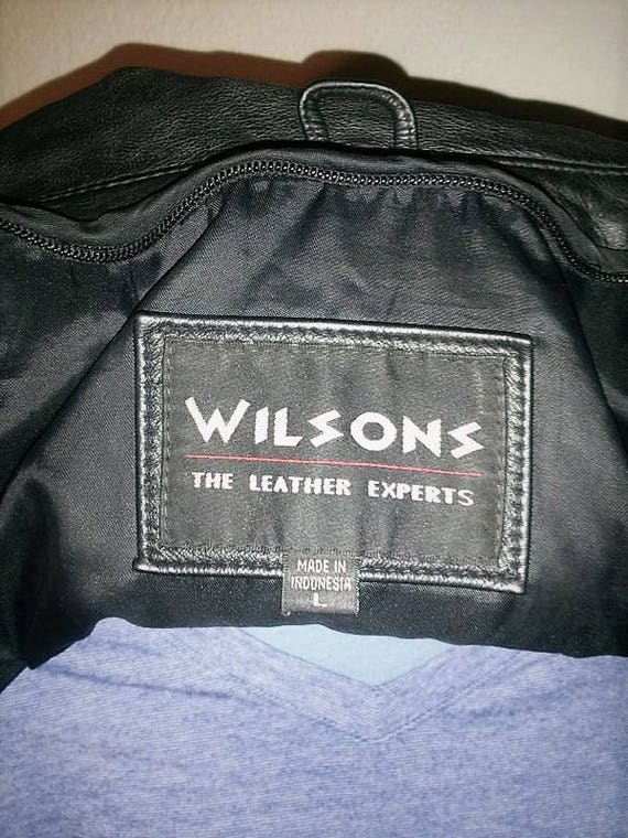 Vintage Wilson Leather Jacket Black Leather Coat - image 5