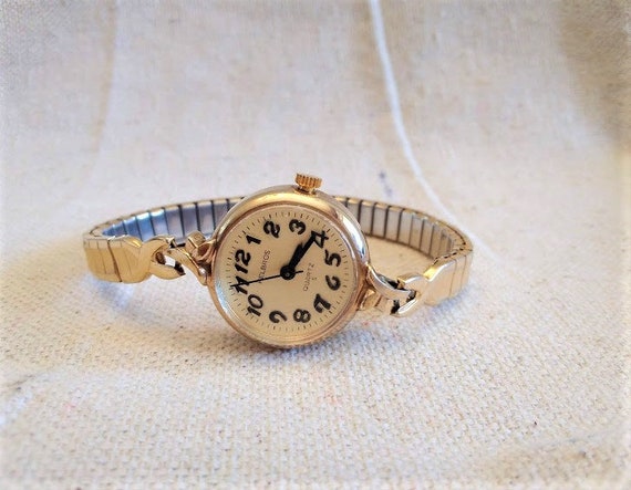 Vintage Helbros Ladies Gold Tone Quartz S Wrist W… - image 6