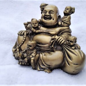 Laughing Buddha 5 Children Joy Happiness Family Symbol of - Etsy