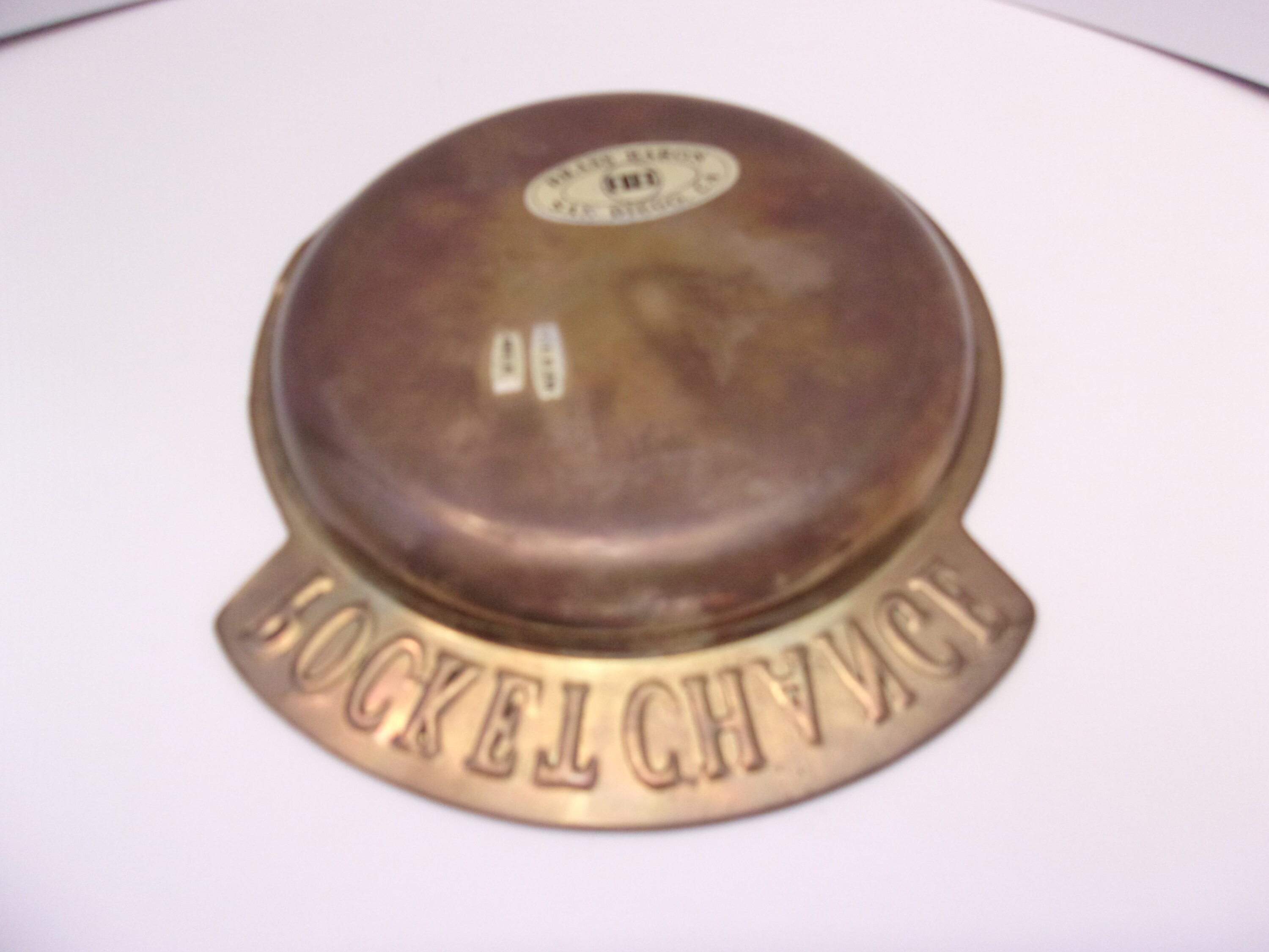 Pocket Chain Metal Dish Brass Baron Vintage Jewelry Tray