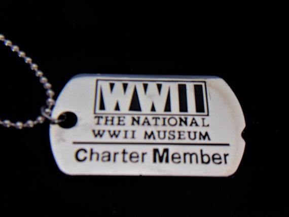 The National WWII Museum Dogtag Necklace Charter … - image 2