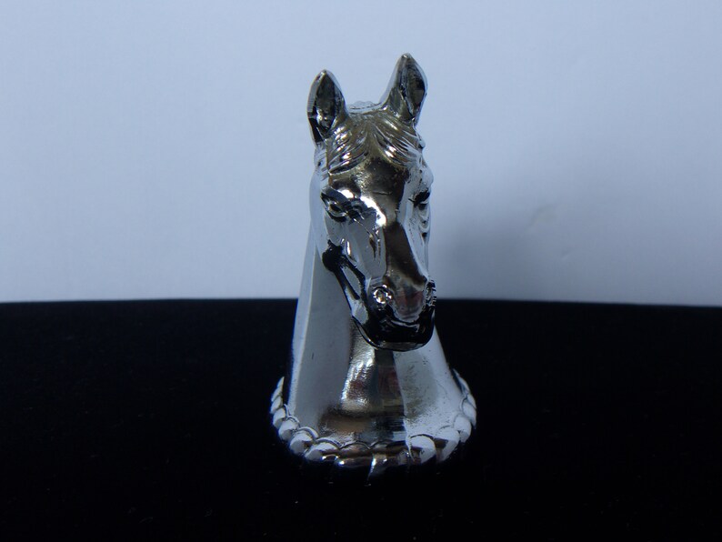 Metal Horse Head Topper Equestrian Figurine Home Decor